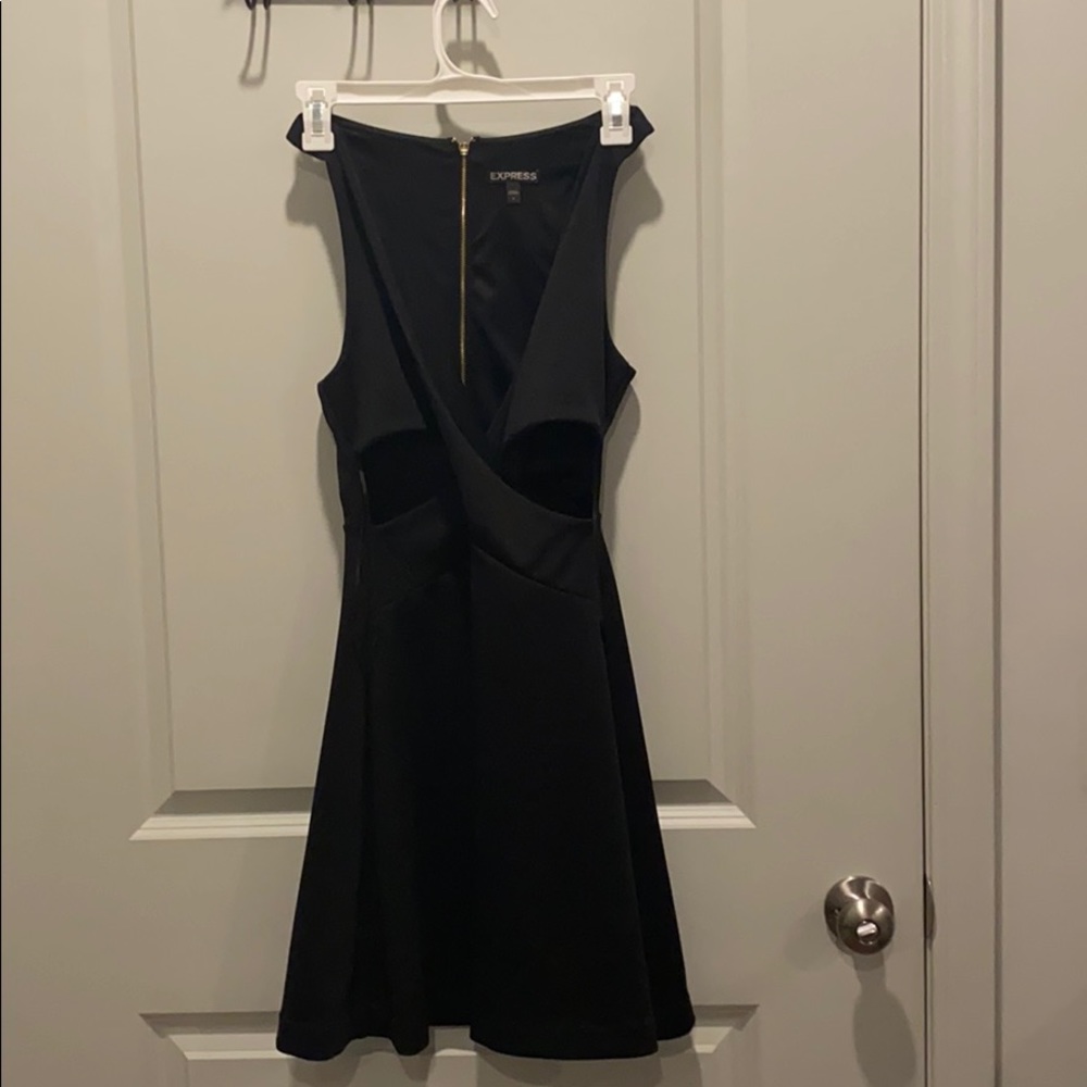 Express black cocktail dress